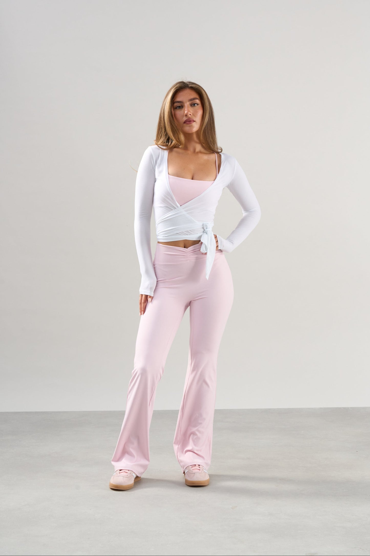 Ballet Wrap Blouse -Marshmallow White