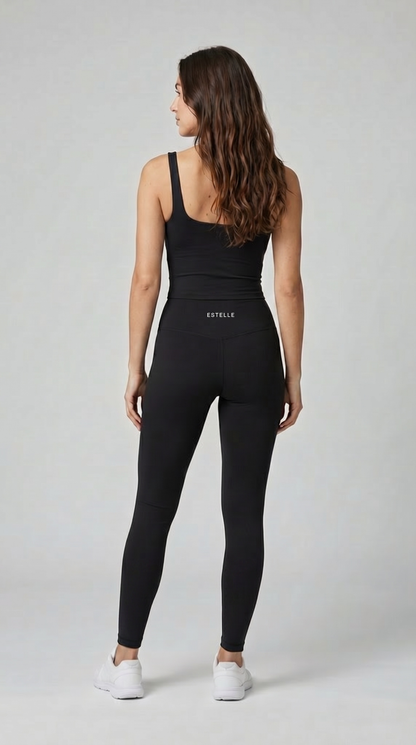 Sculpting Scoop Vest Tank - Black