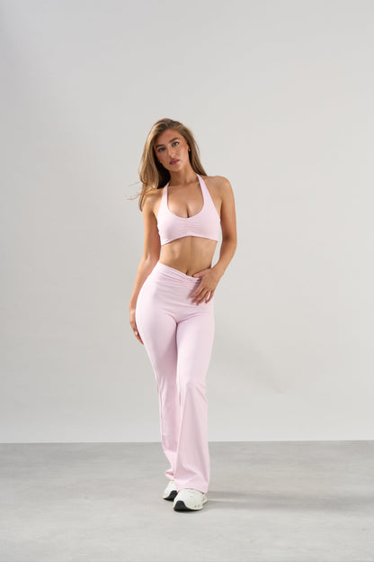 Scrunch Front Sports Bra - Pink