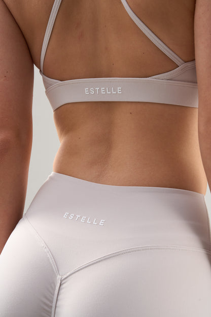 Ultimate Buttersoft V Scrunch Front Sports Bra - Clay
