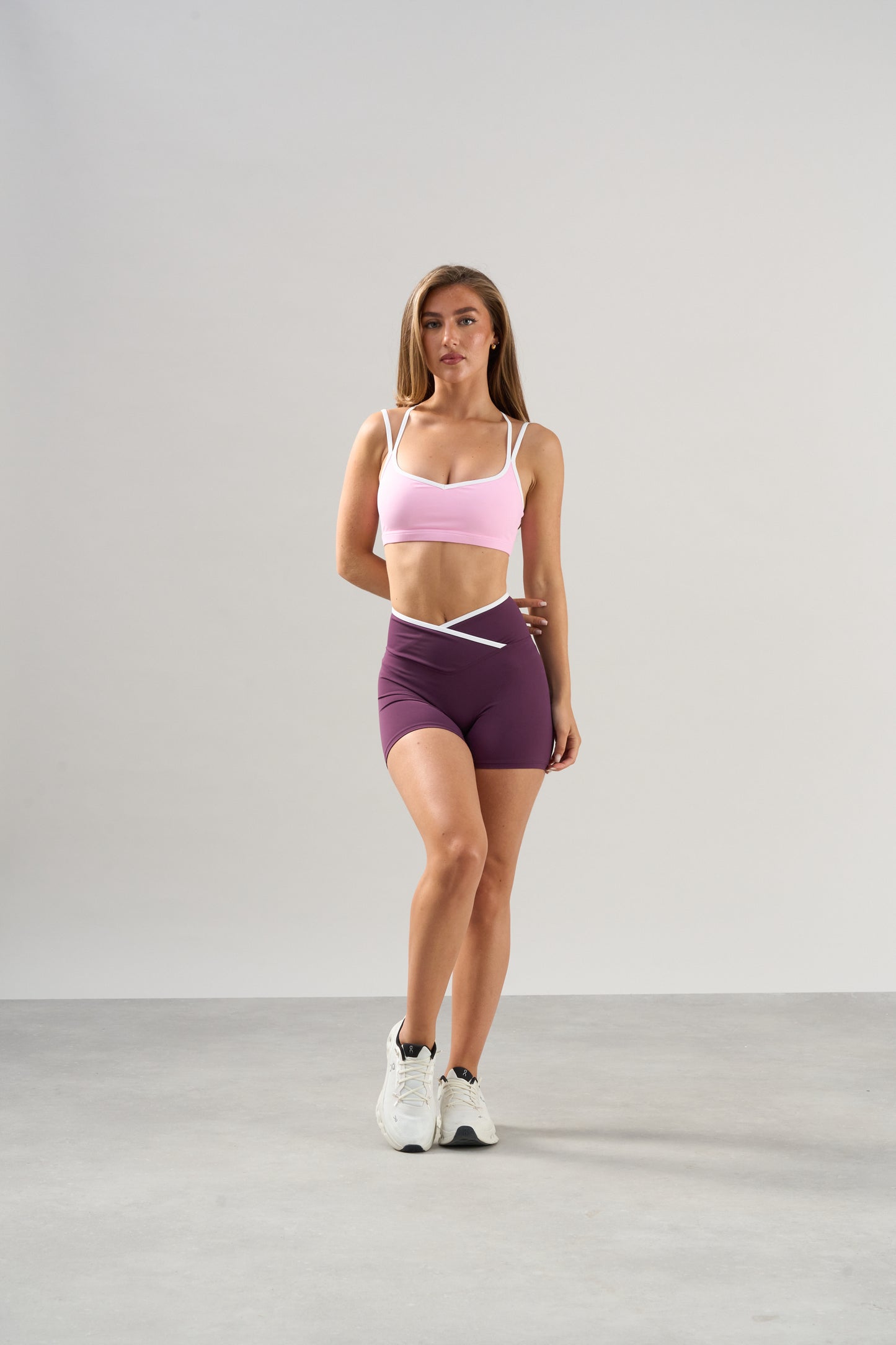 Contrast Seamless  Lift Bra - Pink