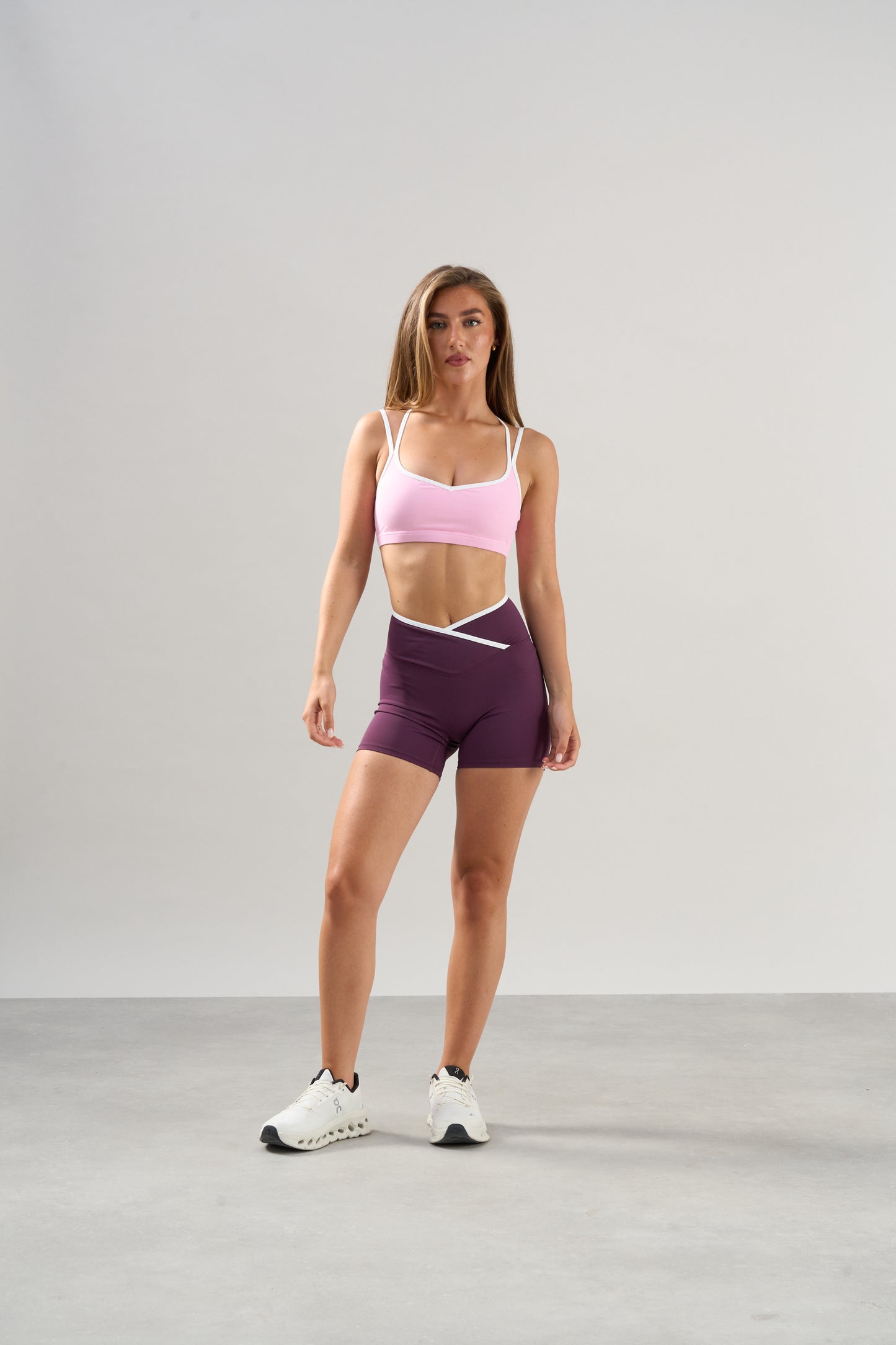 Contrast Seamless  Lift Bra - Pink