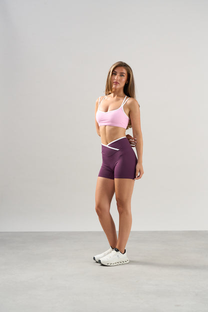Contrast Seamless  Lift Bra - Pink