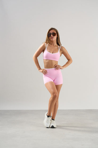 Contrast Seamless Shorts - Pink
