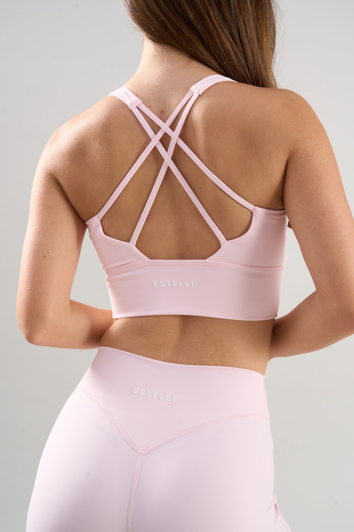 Flex Hold Crop Bra - Pink