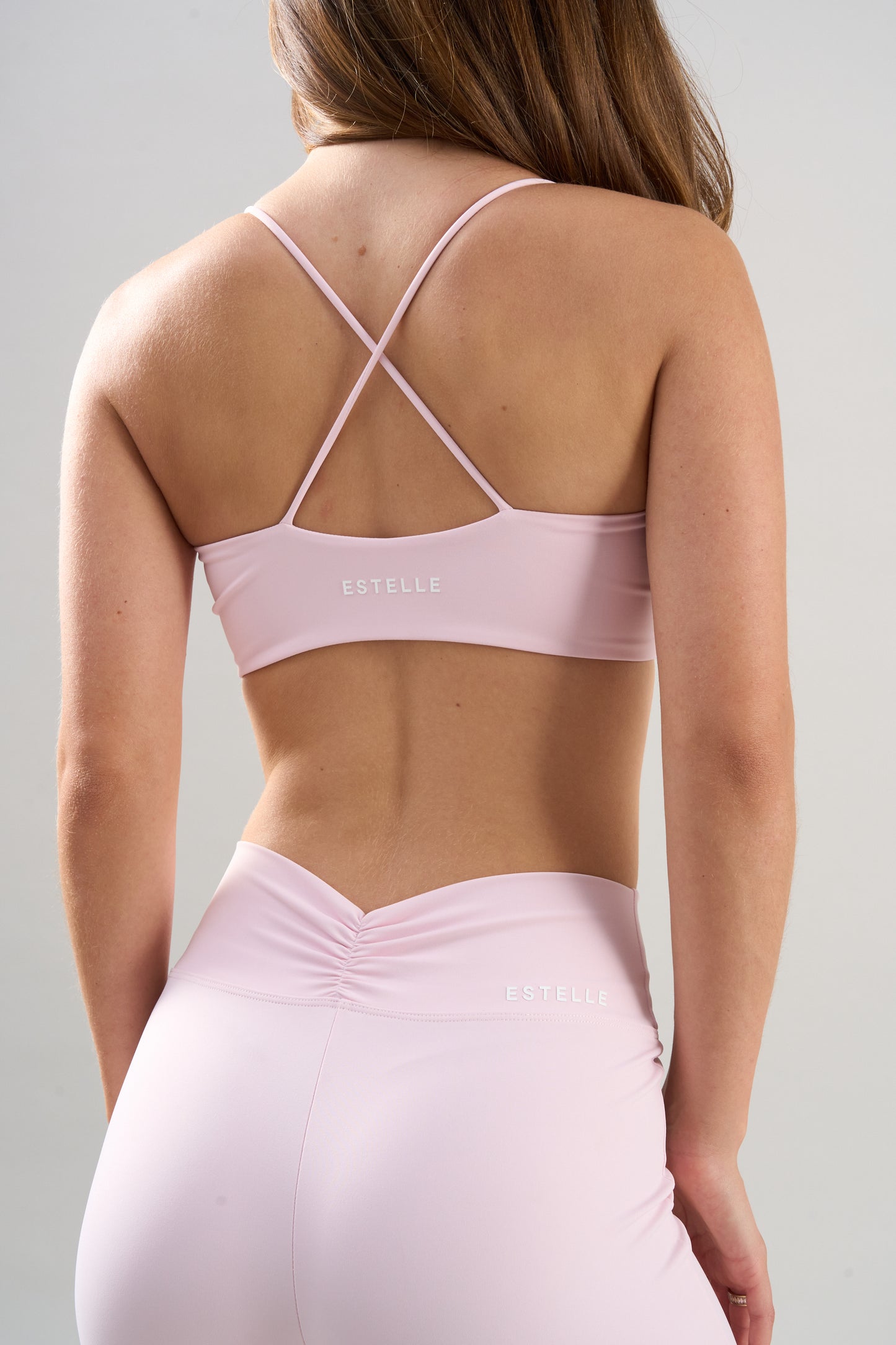 Ultimate Seamless Cross Back Bra - Ice Pink