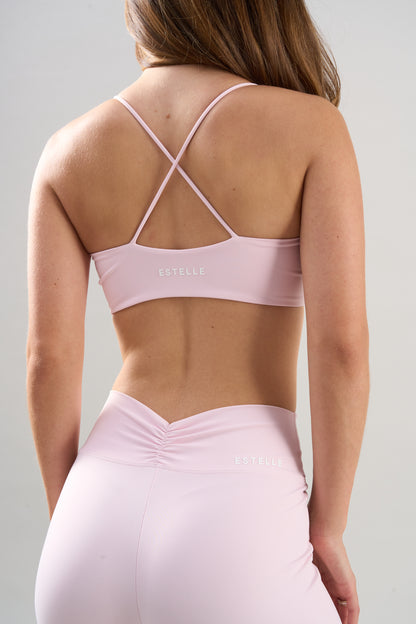 Ultimate Seamless Cross Back Bra - Ice Pink
