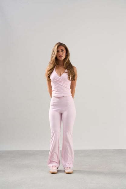 Ultimate Wrap Over Tank - Pink