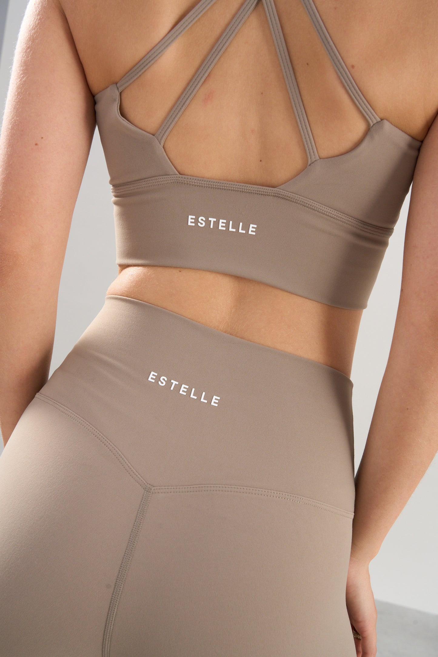 Flex Hold Crop Bra - Taupe