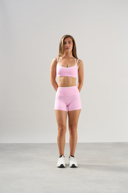 Contrast Seamless Shorts - Pink