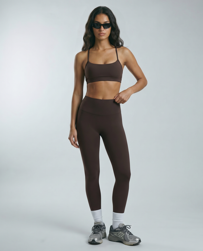 Ultimate Flex Cross Back Bra - Espresso