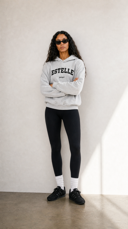 Oversized Hoodie Oat Grey Marl