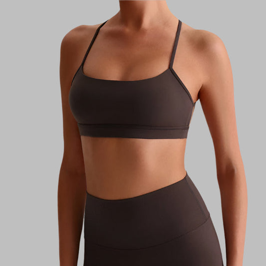 Ultimate Flex Cross Back Bra - Espresso