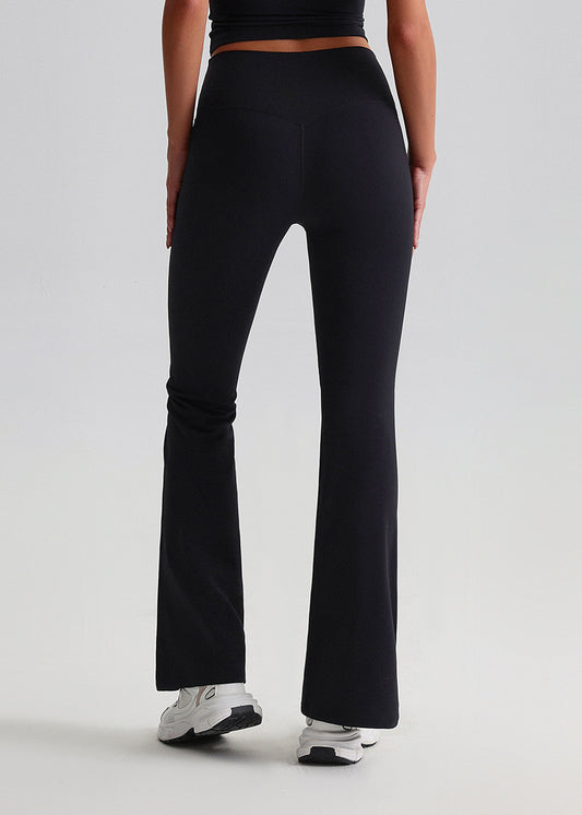 Ultimate Seamless Flare Yoga Pants  -Black